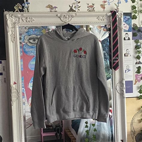 gucci x champion grey hoodie|original gucci hoodie.